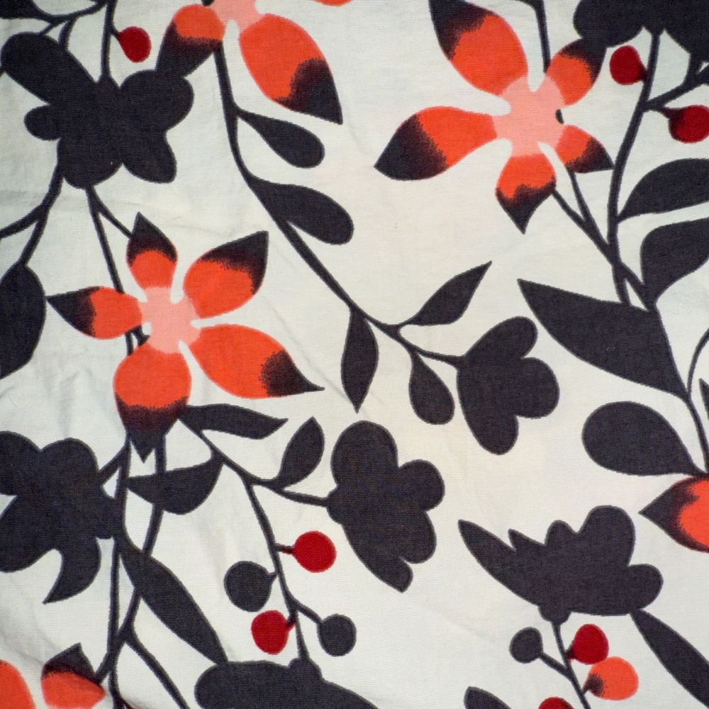 Patagonia Womens 12 Floral Nylon Wrap Skirt Orange Black Cream Hiking Travel - Picture 3 of 5